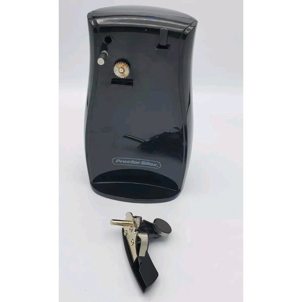 Proctor Silex CA41 Electric‎ Can Opener Tested Works Black 75217F Cord Storage